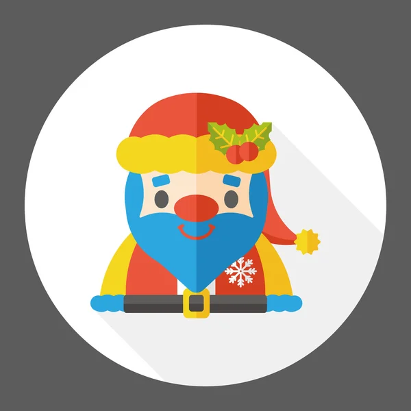 Vánoční santa claus ploché ikony ikony prvek — Stockový vektor