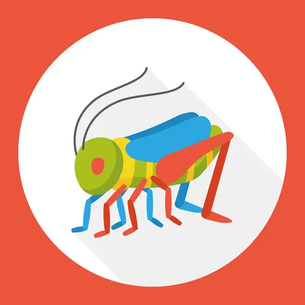 Insecto insecto icono plano icono elemento — Vector de stock