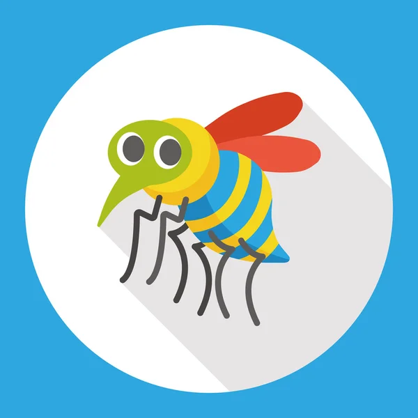 Insecto insecto icono plano icono elemento — Vector de stock