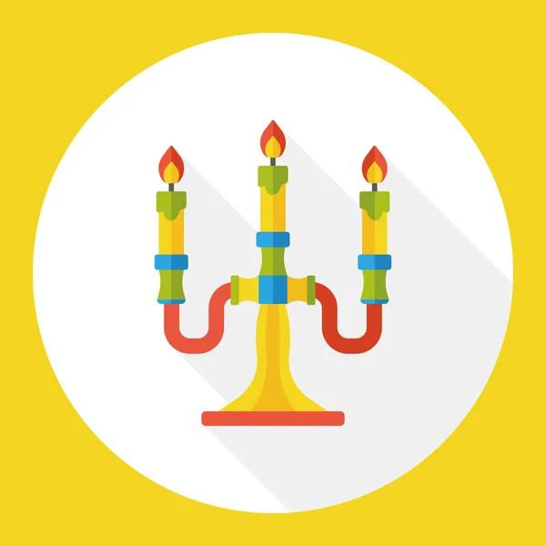Kerzenständer-Werkzeug flaches Symbol-Element — Stockvektor