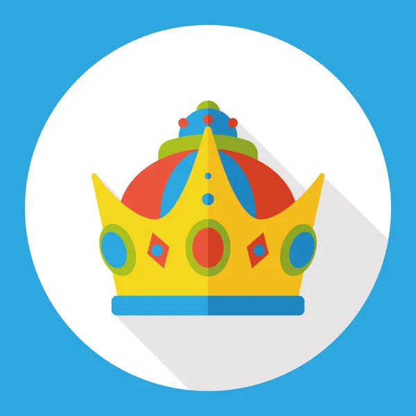 Award kroon platte pictogram pictogram element — Stockvector