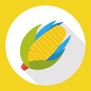 sebze Mısır düz simgesi simgesi öğesi