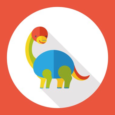 dinozor oyuncak düz simgesi simgesi öğesi