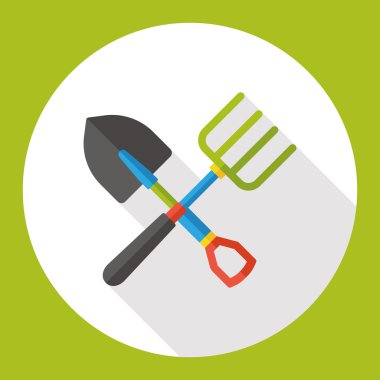 kürek ve düz simgesi simgesi öğe komisyon