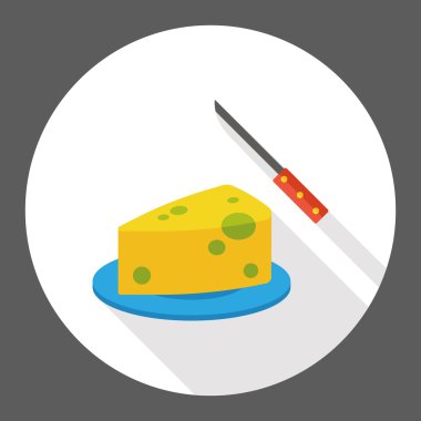 gıda peynir düz simgesi simgesi öğesi