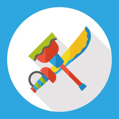 silah kılıç düz simgesi simgesi öğesi