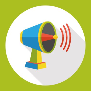 ses hoparlör düz simgesi simgesi öğesi