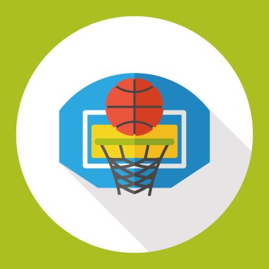 Spor Basketbol düz simgesi simgesi öğesi