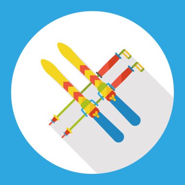 Spor Kayak düz simgesi simgesi öğesi