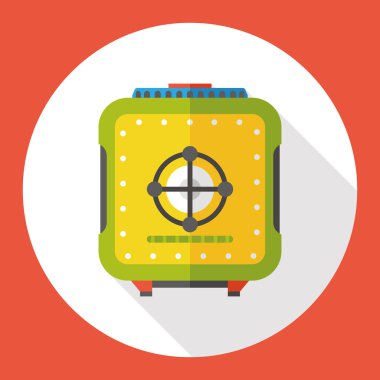 Emanet Kasası düz simgesi simgesi öğesi