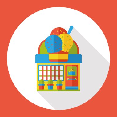 Shop Mağaza düz simgesi simgesi öğesi