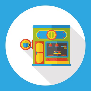 Shop Mağaza düz simgesi simgesi öğesi