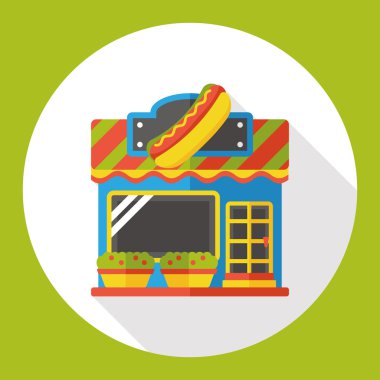 Shop Mağaza düz simgesi simgesi öğesi