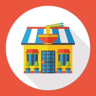 Shop Mağaza şehriye düz simgesi simgesi öğesi