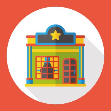 Shop Mağaza düz simgesi simgesi öğesi