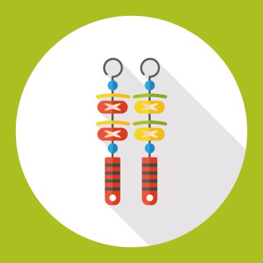 Barbekü et düz simgesi simgesi öğesi