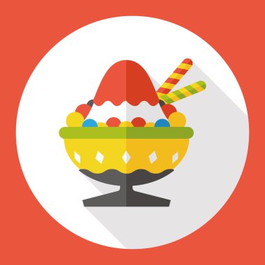 dondurma düz simgesi simgesi öğesi