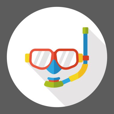 düz simgesi simgesi öğe Yüzme gözlüğü