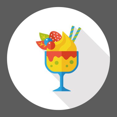 dondurma düz simgesi simgesi öğesi