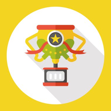 madalya kupa düz simgesi simgesi öğesi