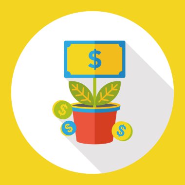 para ağacı düz simgesi simgesi öğesi