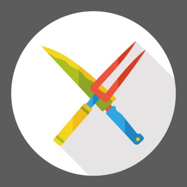 mutfak bıçak düz simgesi simgesi öğesi