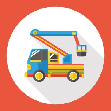 kamyon taşımacılığı düz simgesi simgesi öğesi