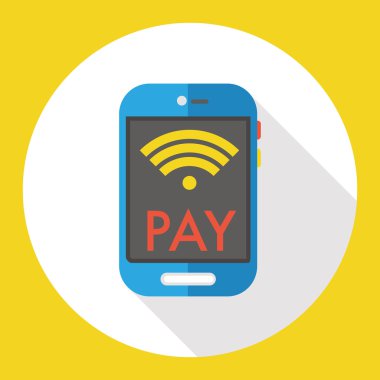 cep telefonu kablosuz düz simgesi simgesi öğesi