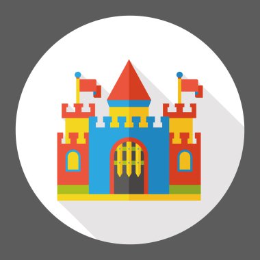 Kale düz simgesi simgesi öğesi