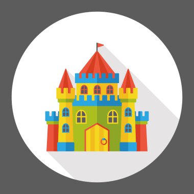 Kale düz simgesi simgesi öğesi