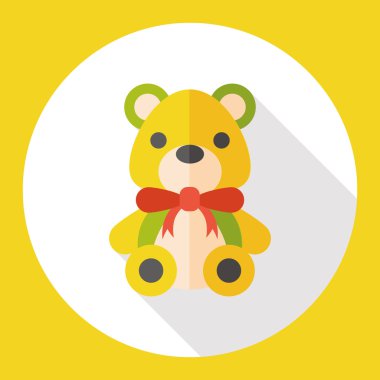 ayı bebek düz simgesi simgesi öğesi