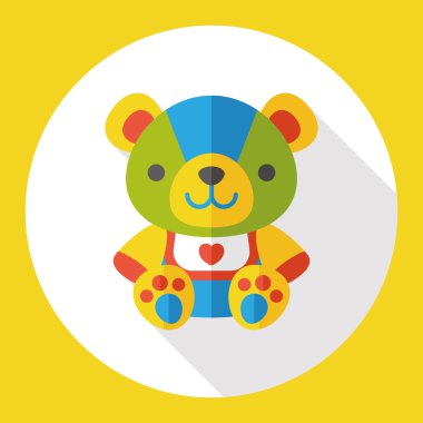 hayvan ayı düz simgesi simgesi öğesi