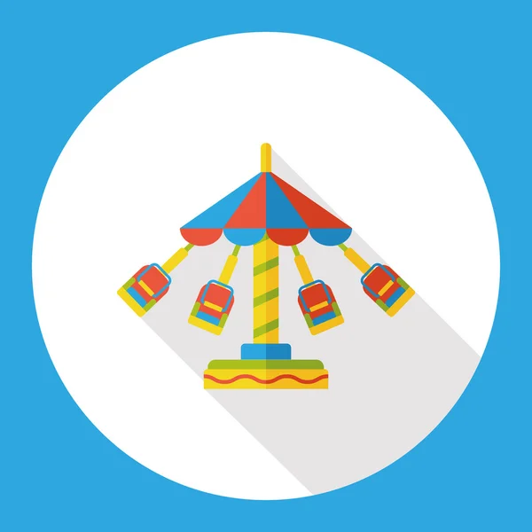 Merry-go-round icône plate élément icône — Image vectorielle