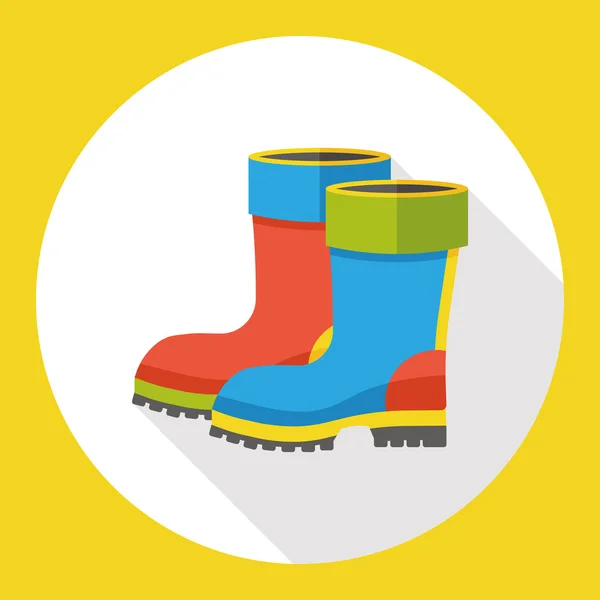 Rain boot platt ikon ikon element — Stock vektor