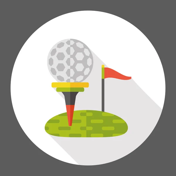 Sport Golf flache Ikone Element — Stockvektor
