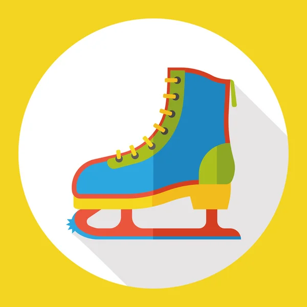 Sport roller skate flat icon icon element — Stock Vector