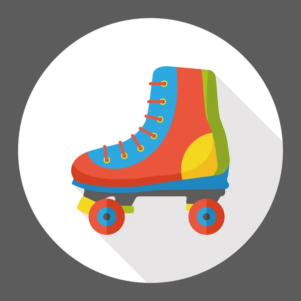 Sport roller skate flat icon icon element — Stock Vector