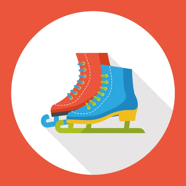 Sport ice skate flat icon icon element — Stock Vector