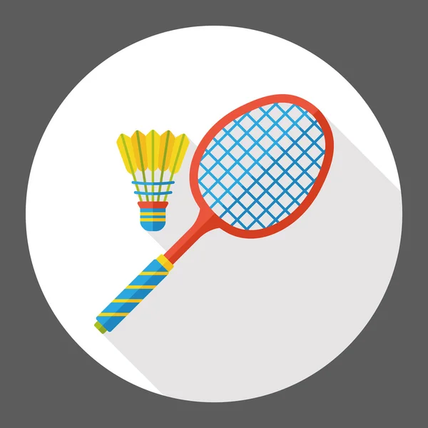 Sport badminton flat icon icon element — Stock Vector