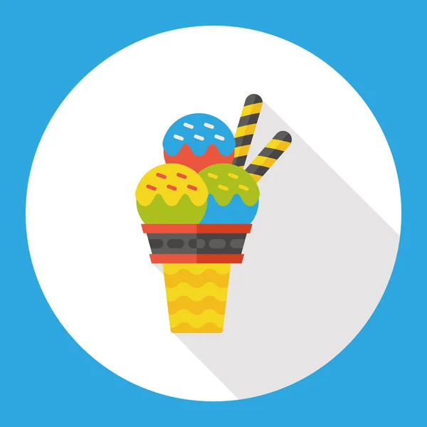 Ice cream flat icon icon element — Stock Vector