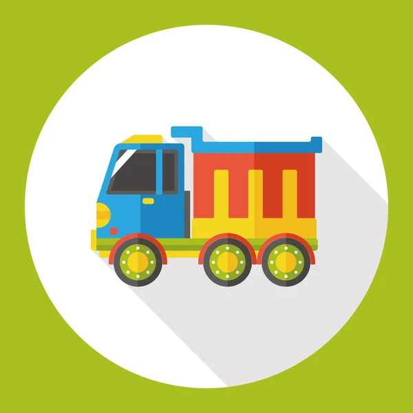 Ciężarowy transport płaski ikona ikona elementu — Wektor stockowy