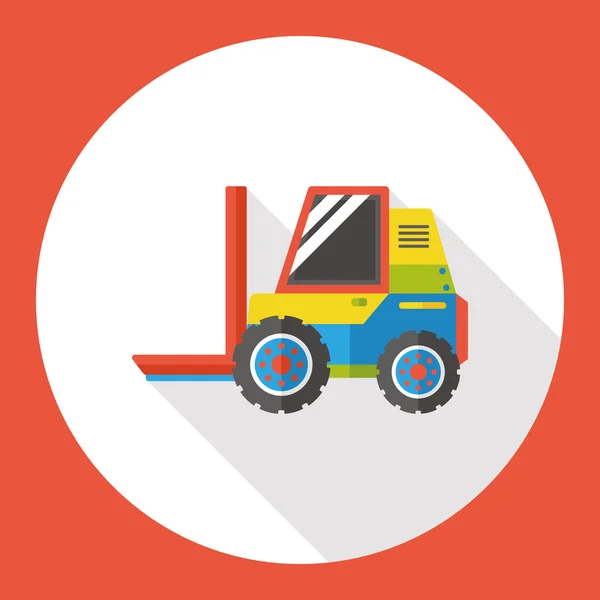 Camión transporte icono plano elemento icono — Vector de stock