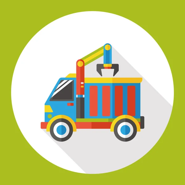 Truck transportation flat icon icon element — Stock Vector