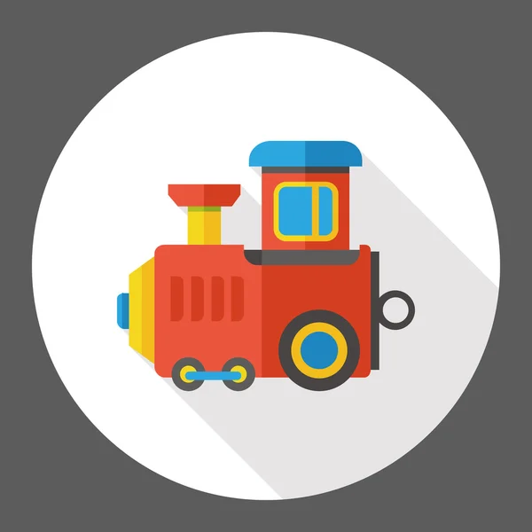 Bebé juguete tren plano icono elemento — Vector de stock