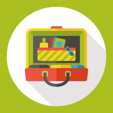 Bagaj büyük düz simgesi simgesi öğesi