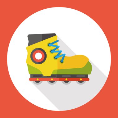 Ulaşım düz paten simgesi simgesi öğesi