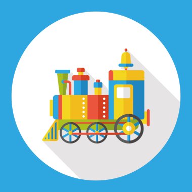 Tren yassı simgesi simgesi öğesi