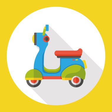 ulaşım motosiklet düz simgesi simgesi öğesi