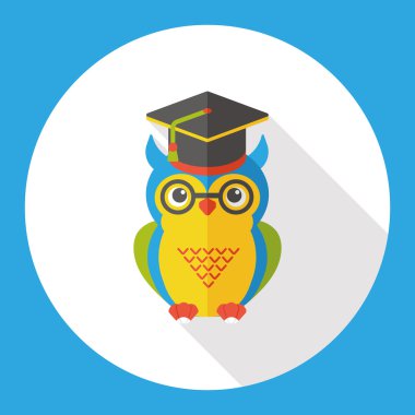 baykuş düz simgesi simgesi öğesi