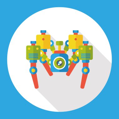Robot düz simgesi simgesi öğesi